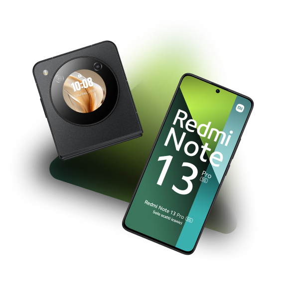 Immagine Crazy Days - offerta ZTE Nubia Flip - Xiaomi Redmi Note 13 Pro 5G - WINDTRE